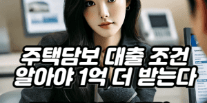 주택담보대출조건