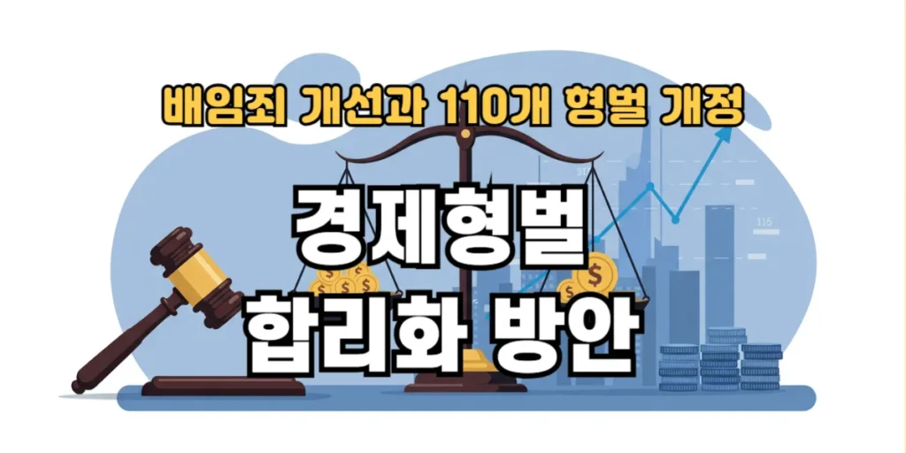 경제형벌 합리화 방안