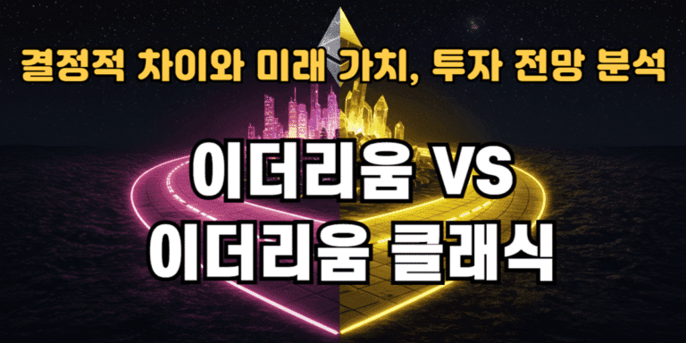 이더리움 VS 이더리움 클랙식