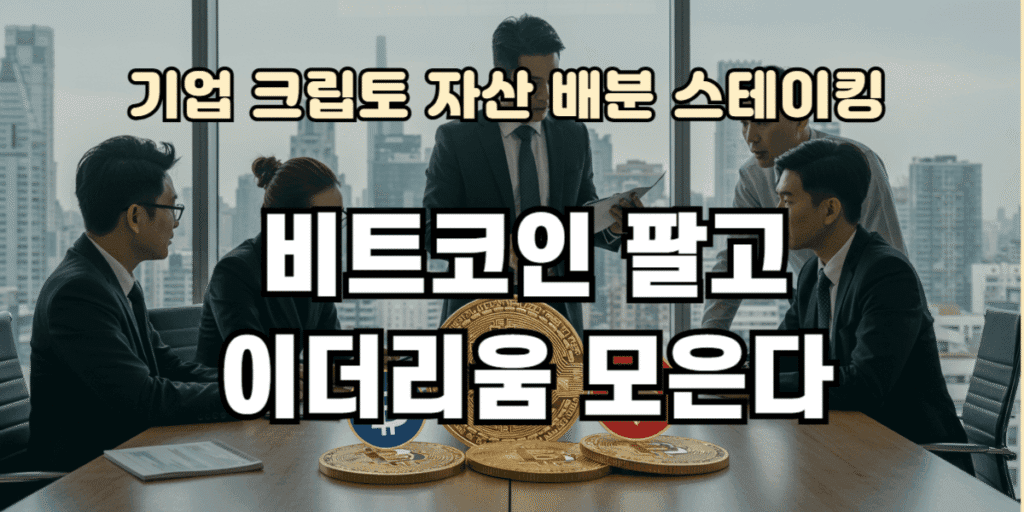 비트코인 팔고 이더리움 모은다.