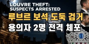 루브르 보석 도둑 검거 용의자 2명 전격 체포
