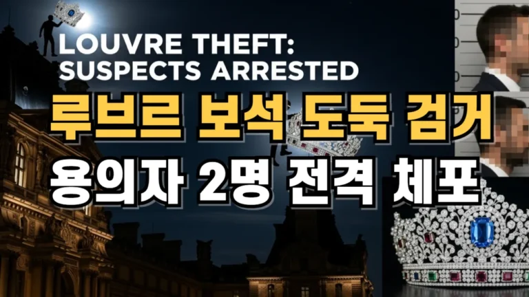 루브르 보석 도둑 검거 용의자 2명 전격 체포