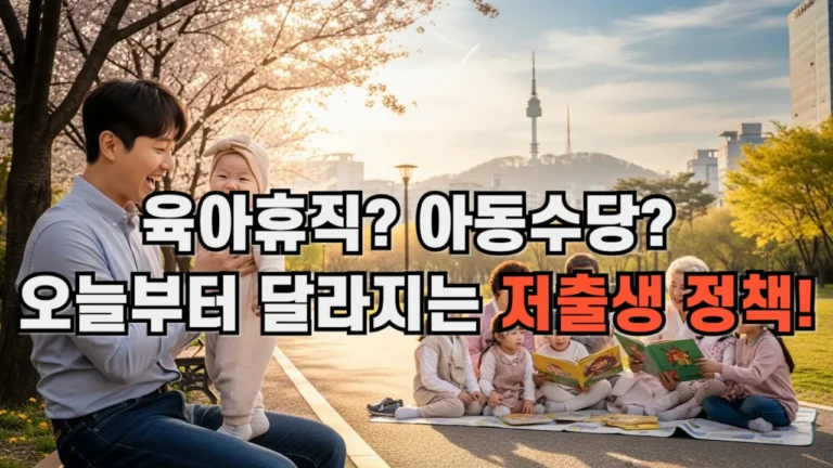 육아휴직, 아동수당, 오늘 부터 달라지는 저출생 정책