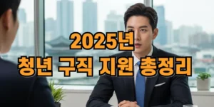 2025년 청년 구직 지원 총정리