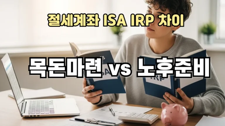 절세계좌 ISA IRP 차이