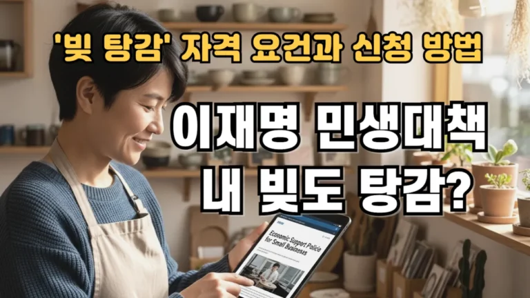 이재명 민생대책 내 빚도 탕감?