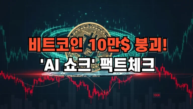 비트코인 10만$붕괴 AI 쇼크