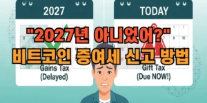 비트코인 증여세 신고 방법