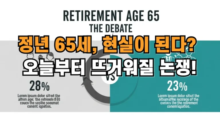 정년 연장 65세 현실화