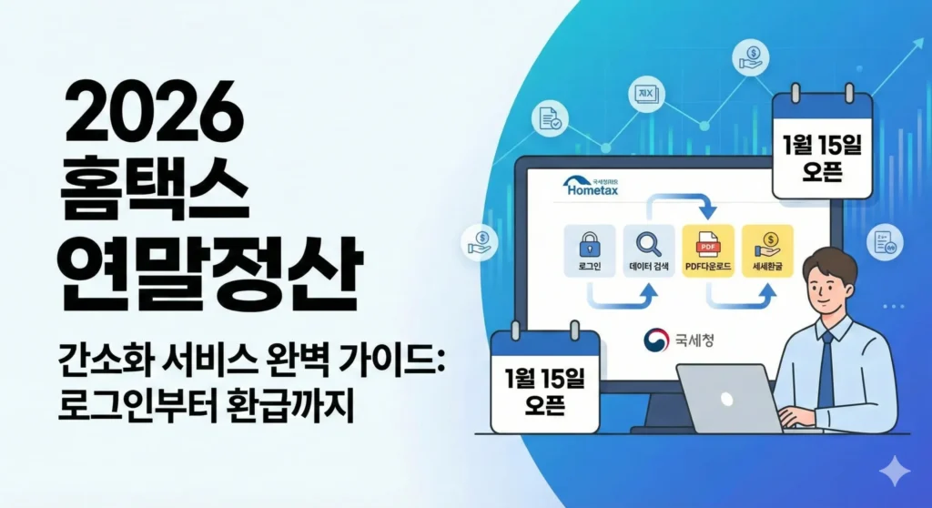 2026년 홈텍스 연말 정산