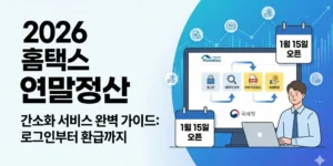 2026년 홈텍스 연말 정산