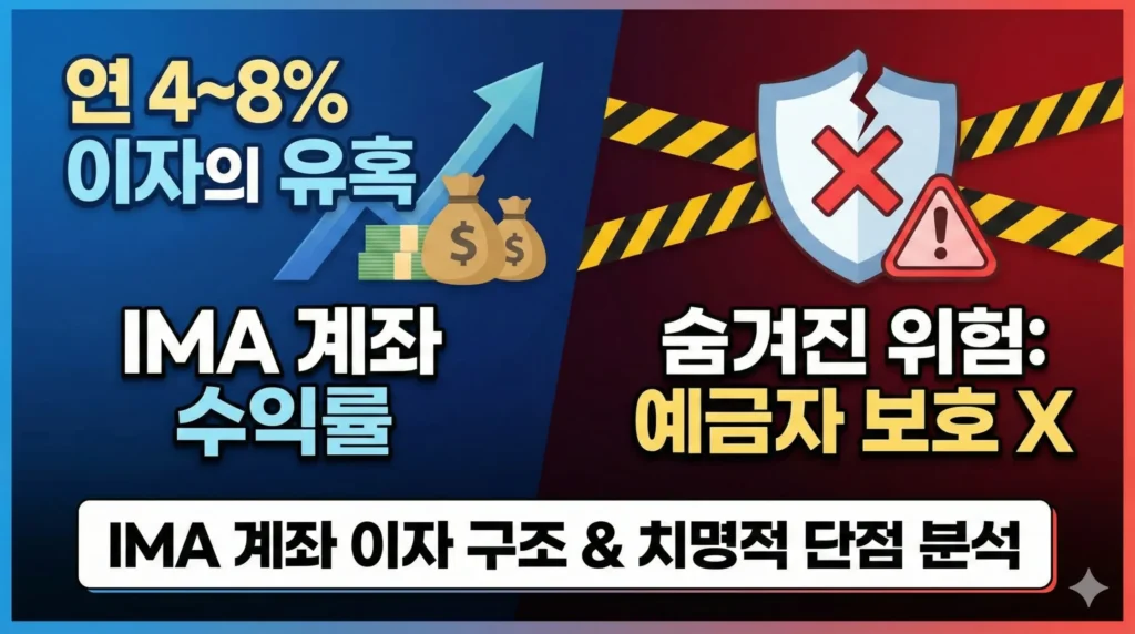 IMA 계좌 이자 구조와 치명적 단점