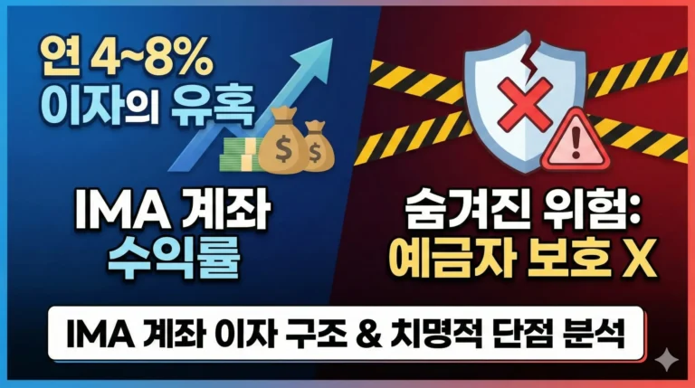 IMA 계좌 이자 구조와 치명적 단점