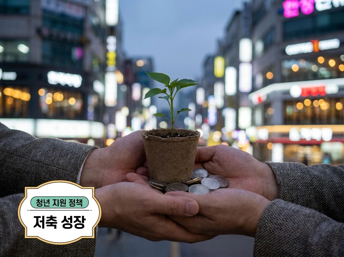 정부 매칭 혜택과 적금 이자율을 보여주는 그래프