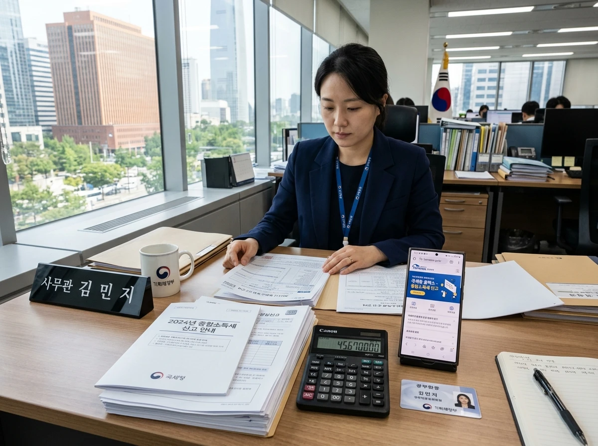 정부 지원금 조건 확인 장면
