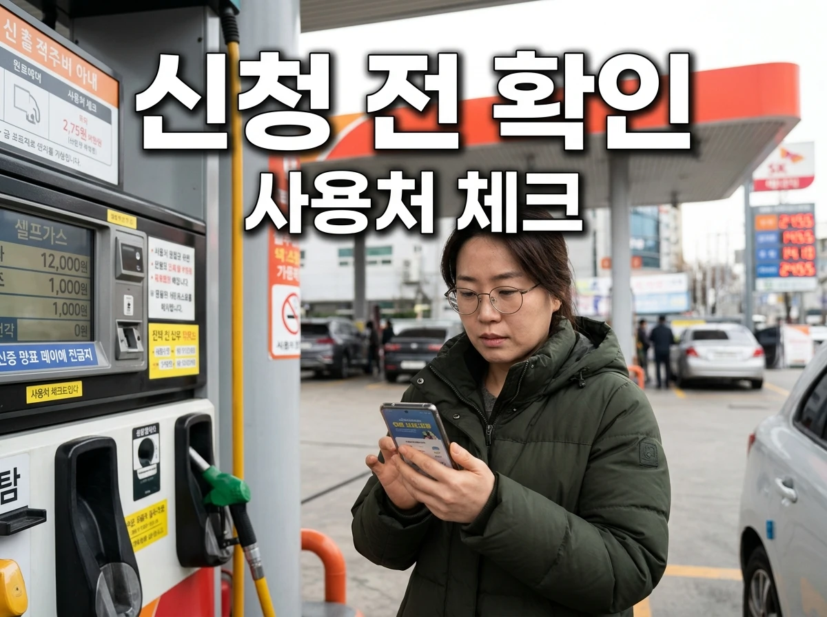 고유가 지원금 사용처 확인