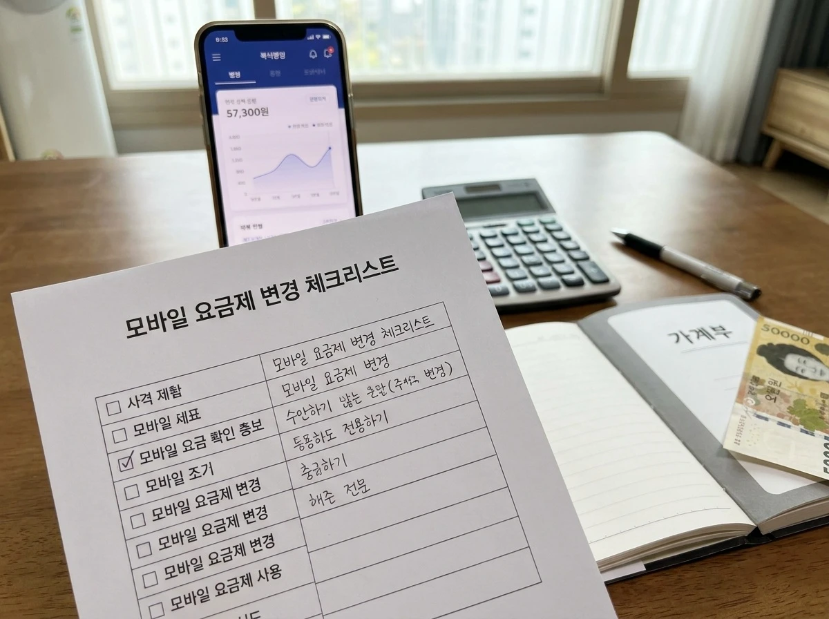 요금제 변경 체크리스트