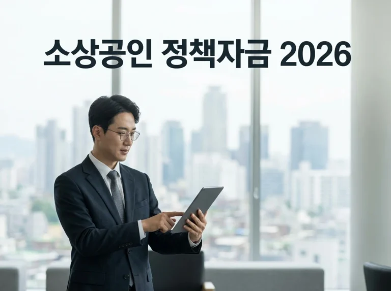 소상공인 정책자금 2026: 대출·지원금 신청 전 확인사항