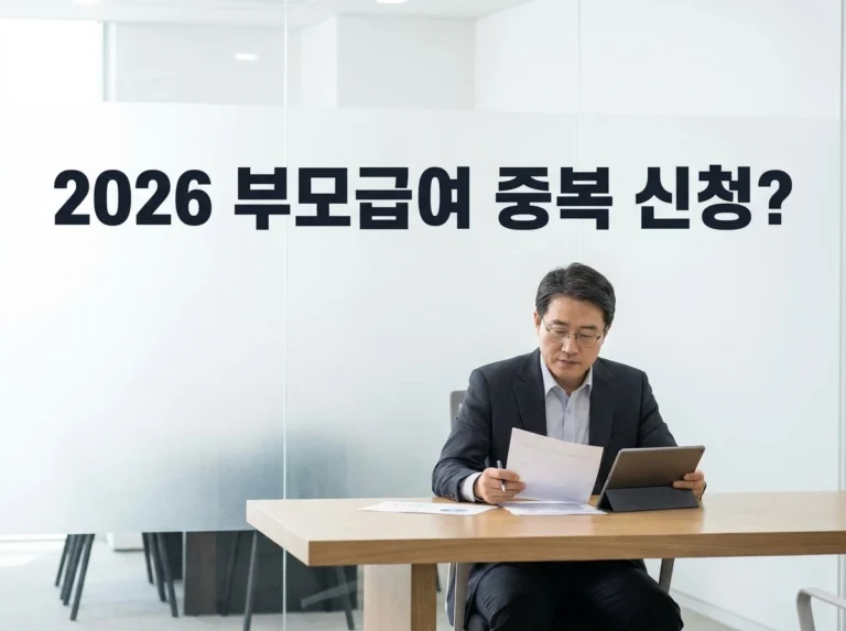 2026 부모급여 중복 신청: 보육료, 유아학비, 양육수당 총정리