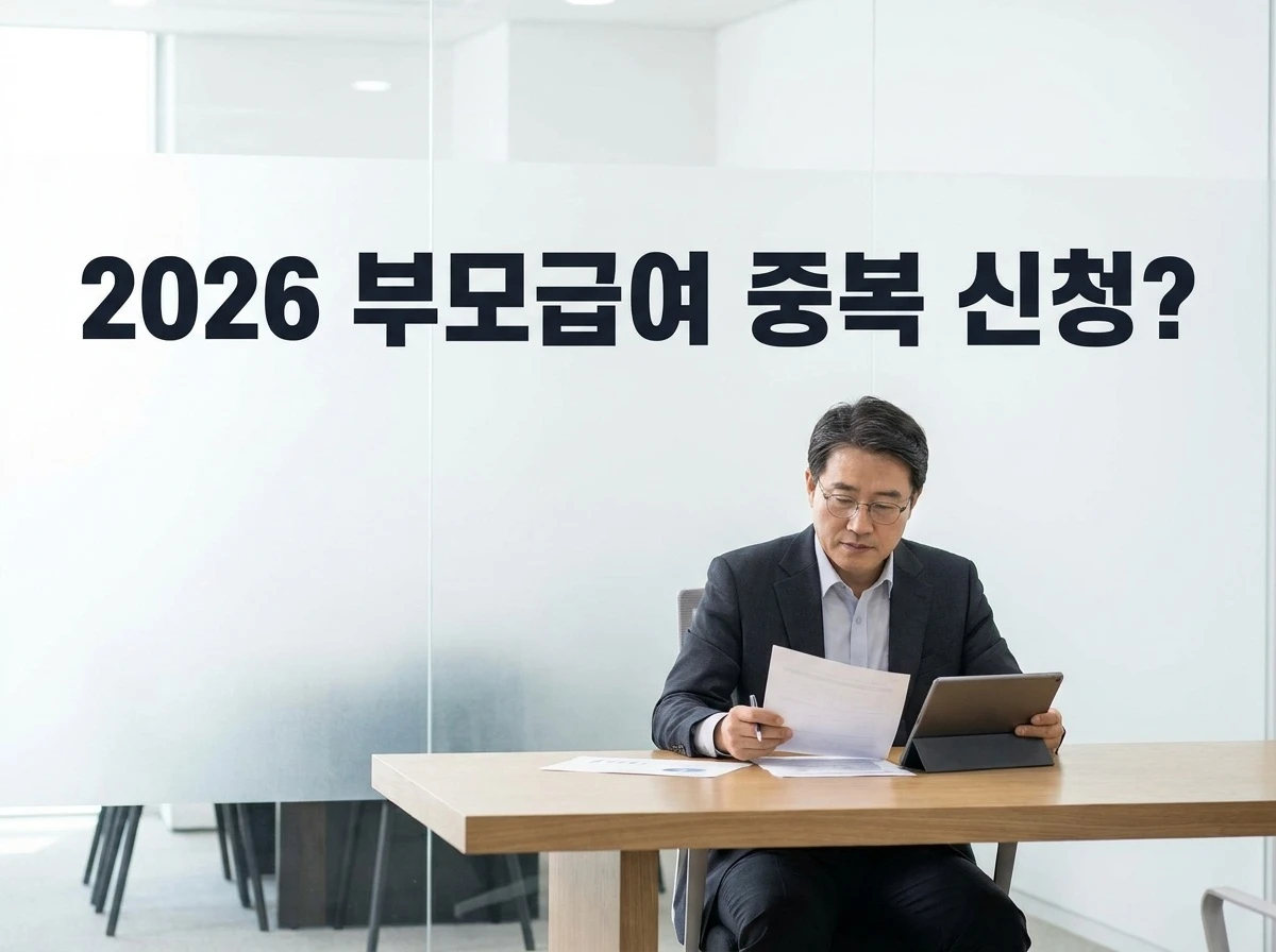 2026 부모급여 중복 신청 가능 여부를 나타내는 이미지