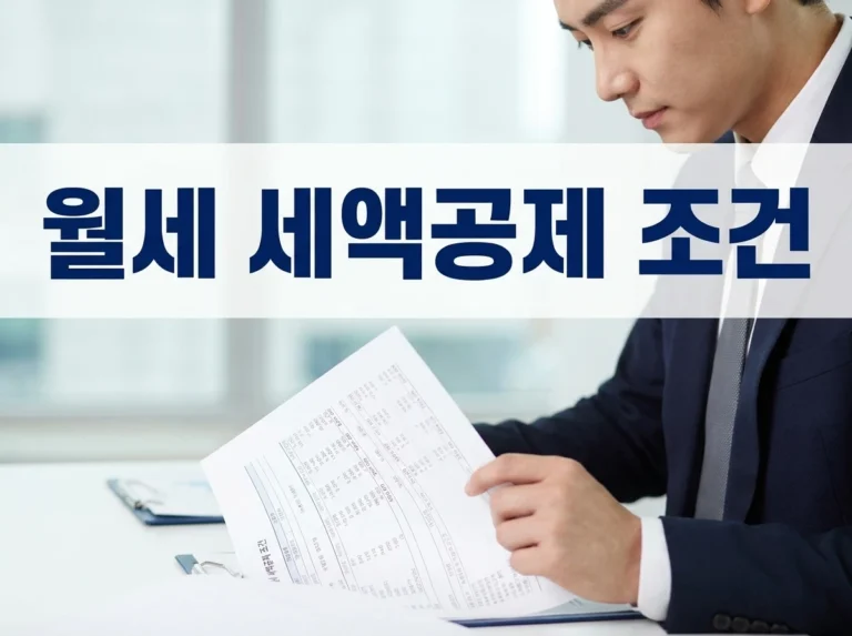 월세 세액공제 조건: 무주택 직장인 공제 놓치지 마세요!