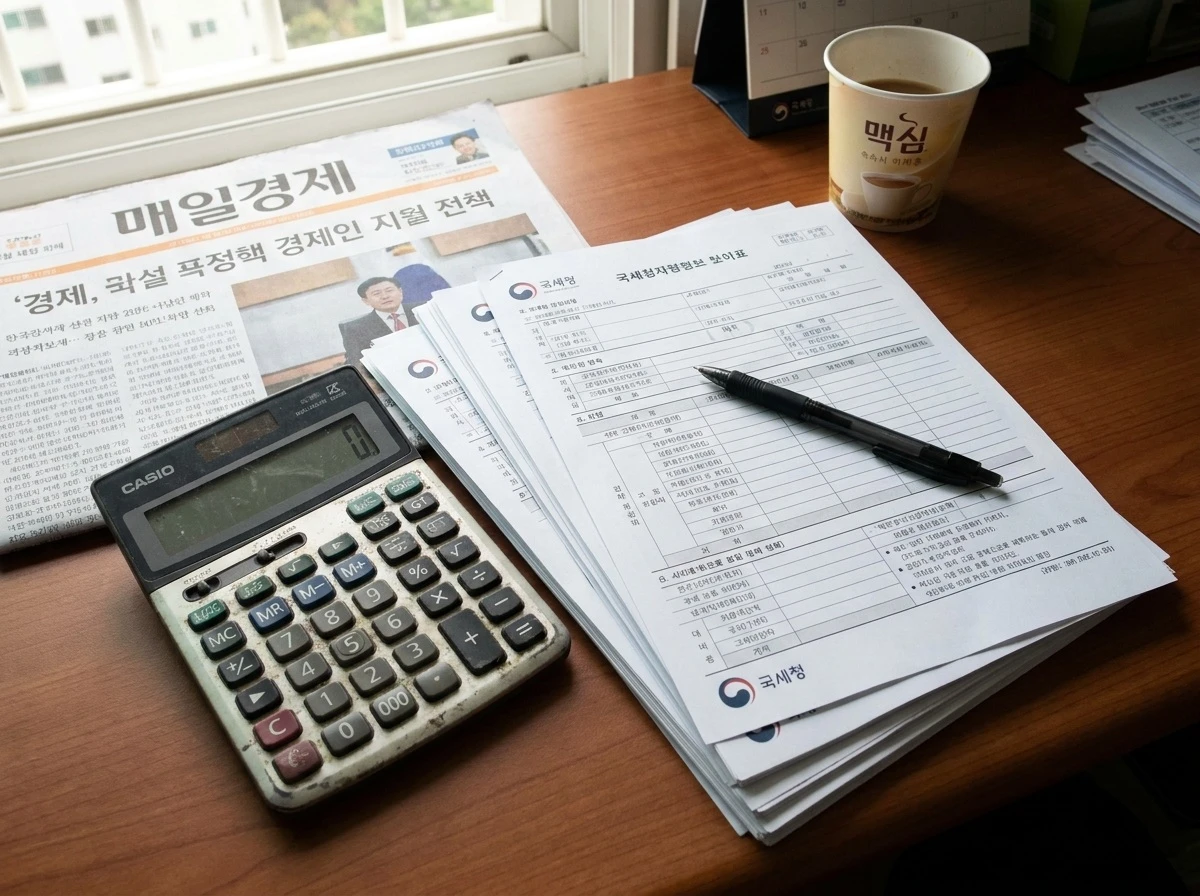 세금 계산기와 연말정산 서류