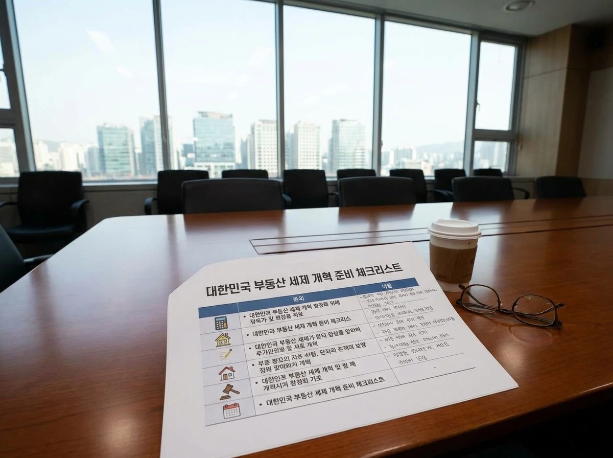 부동산 세제 개편 대비 체크리스트
