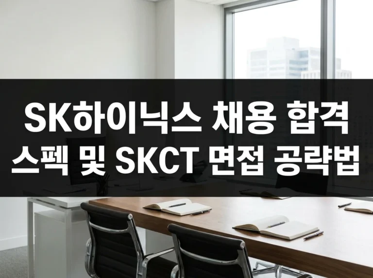 SK하이닉스 채용 합격 스펙 및 SKCT 면접 전형 실전 공략법