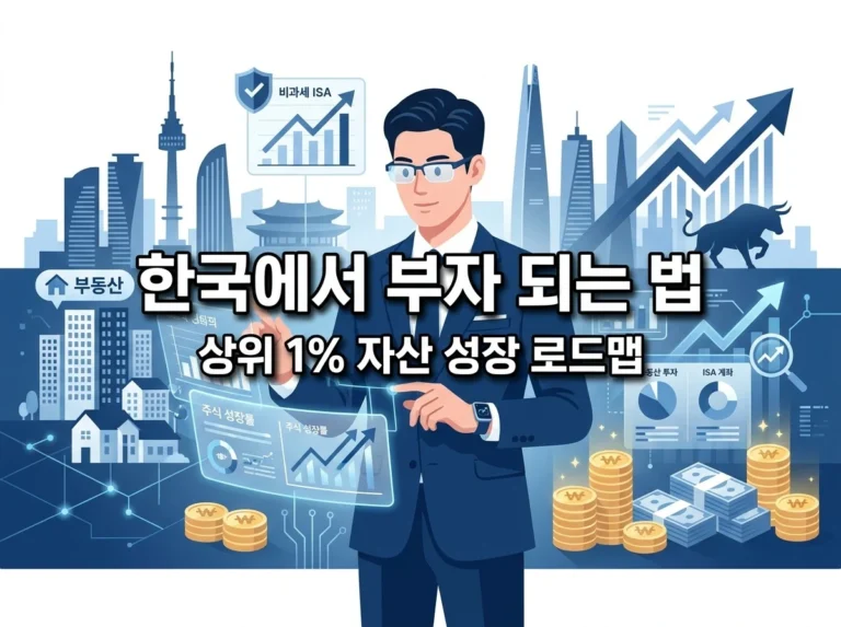 한국에서 부자 되는 법 3단계 자산 성장 로드맵 및 상위 1% 기준 총정리