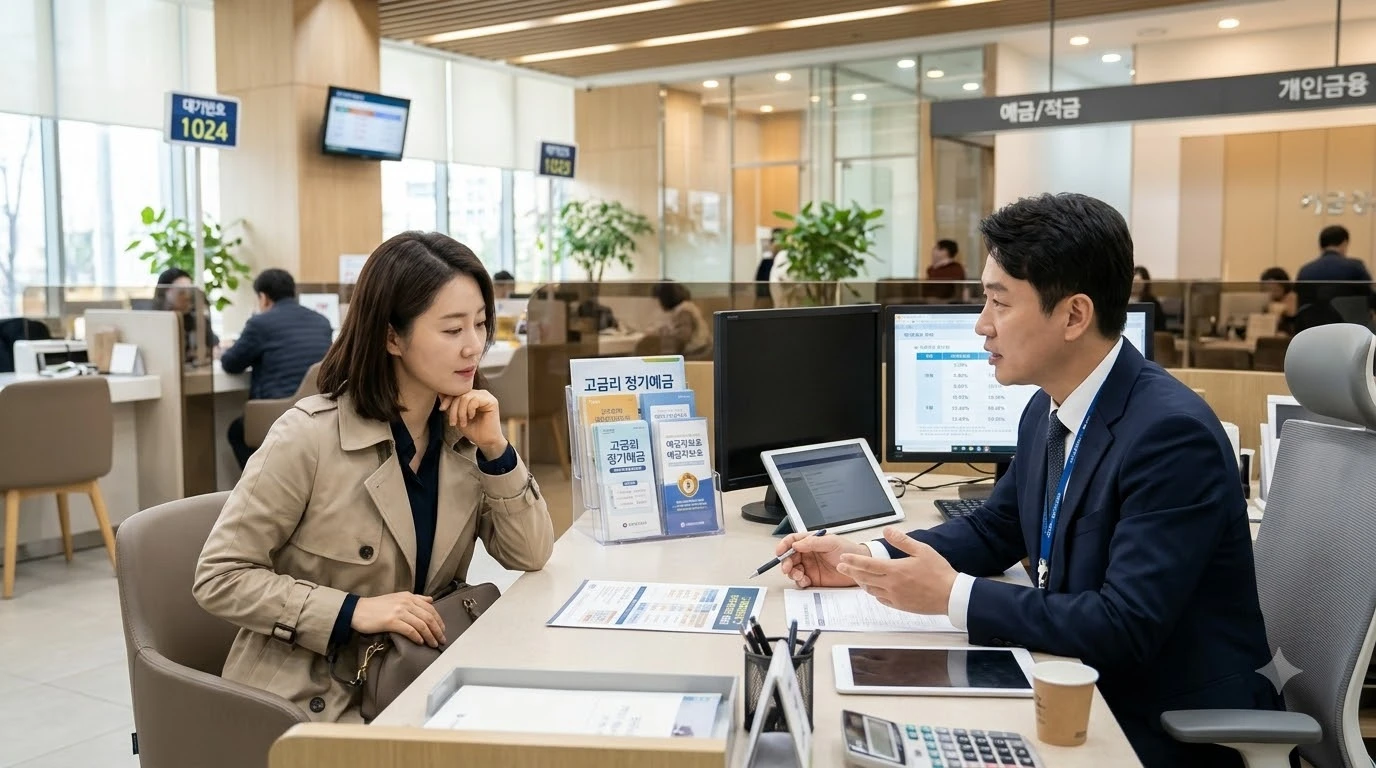 모바일 뱅킹을 통한 파킹통장 실시간 금리 조회 및 우대 조건 충족 관리